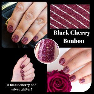 Color Street Nail Strips - Black Cherry Bon Bon